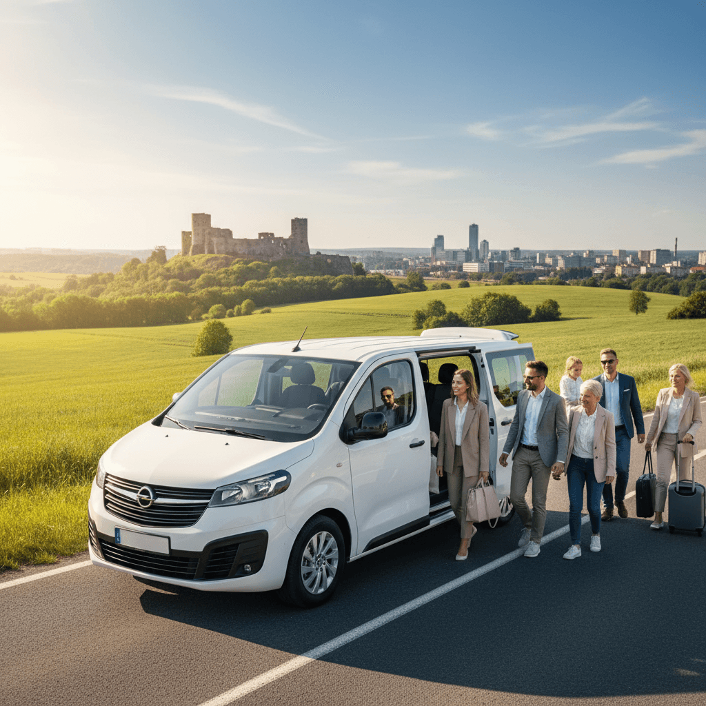 Wynajem busów osobowych w Jędrzejowie i Kielcach – kiedy bus 9-osobowy sprawdza się najlepiej?